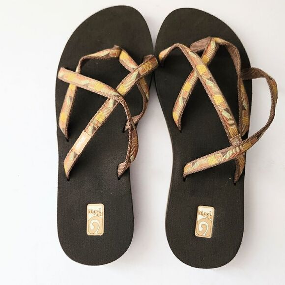 Teva Women's Mush Flip Flop Slip-On Sandals US10 - Picture 1 of 3